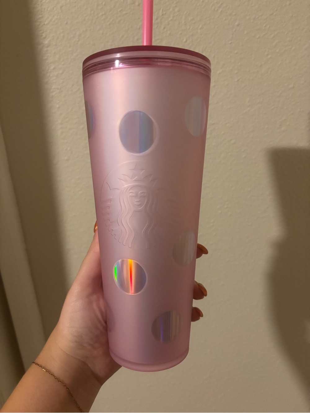 Mickey Mouse polka dot cold cup